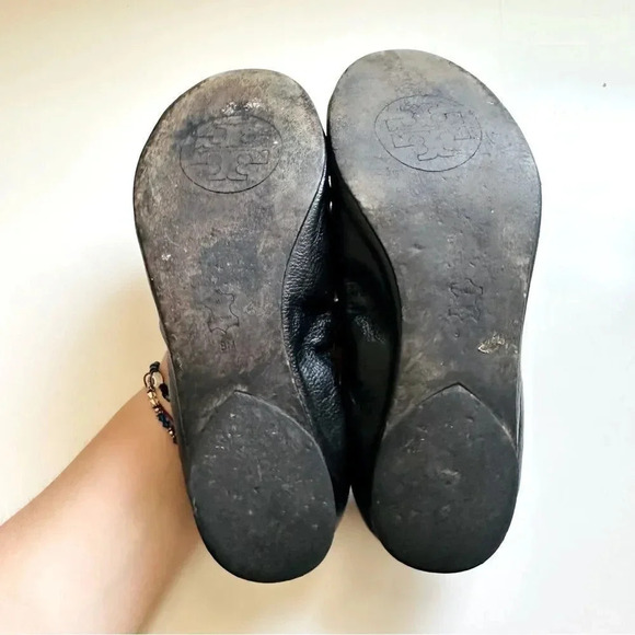 Tory Burch Caroline Leather Ballet Flats - Picture 8 of 8